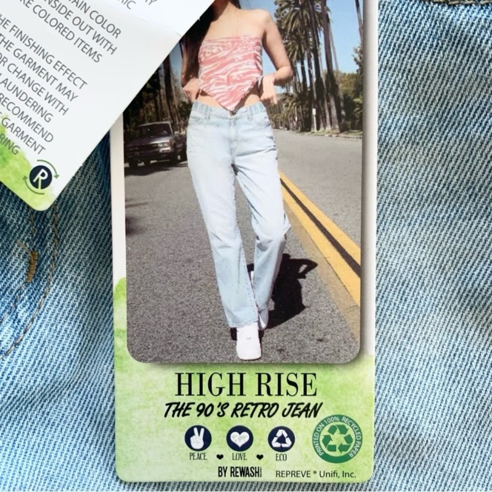 Rewash High Waist Jeans 11/30 13/31 New - Picture 7 of 13